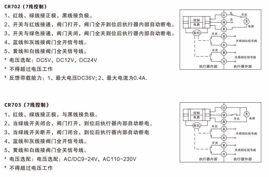 精小型电动球阀接线图